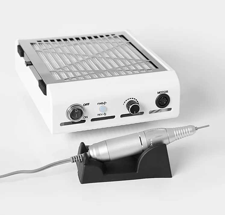 

Nail Dust Collector and Nail Polisher Combo Machine 4500 rmp Manicure Machine Suction Nail Dust Collector Suction Machine Vacuum