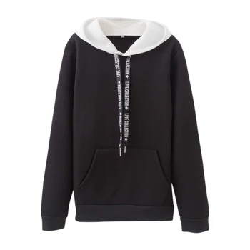 

Winter Sweatshirt Women's Hoodies Long Sleeve Hooded Pullover Tops Clothes With Pocket Letter Print Sweatshirts For Women