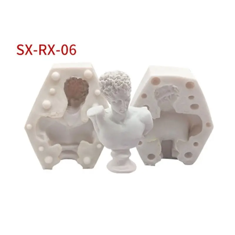 Great Artist Figure Head Plaster Cast Silicone Mold Resin Casting Art Craft Mold