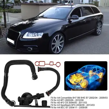 

4pcs/Set Crankcase Vent Valve and Hose Kit 06F129101L Fit for A6 Avant 4F5 C6 2005/03 - 2011/08 Valve Control