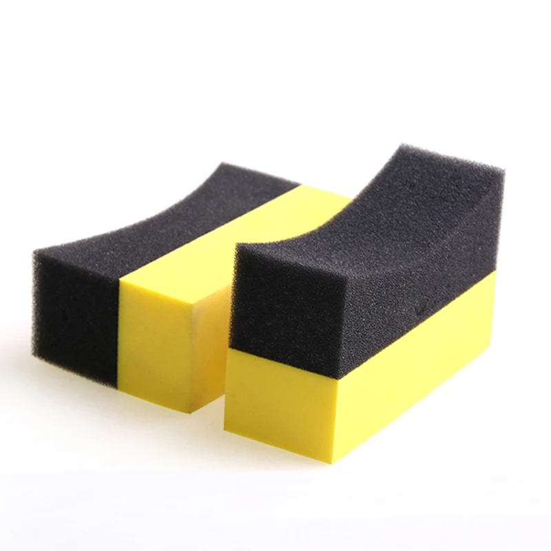 Multi-function U-shaped Tire Wax Polishing Sponge Edge Car Cleaning Use Supply
