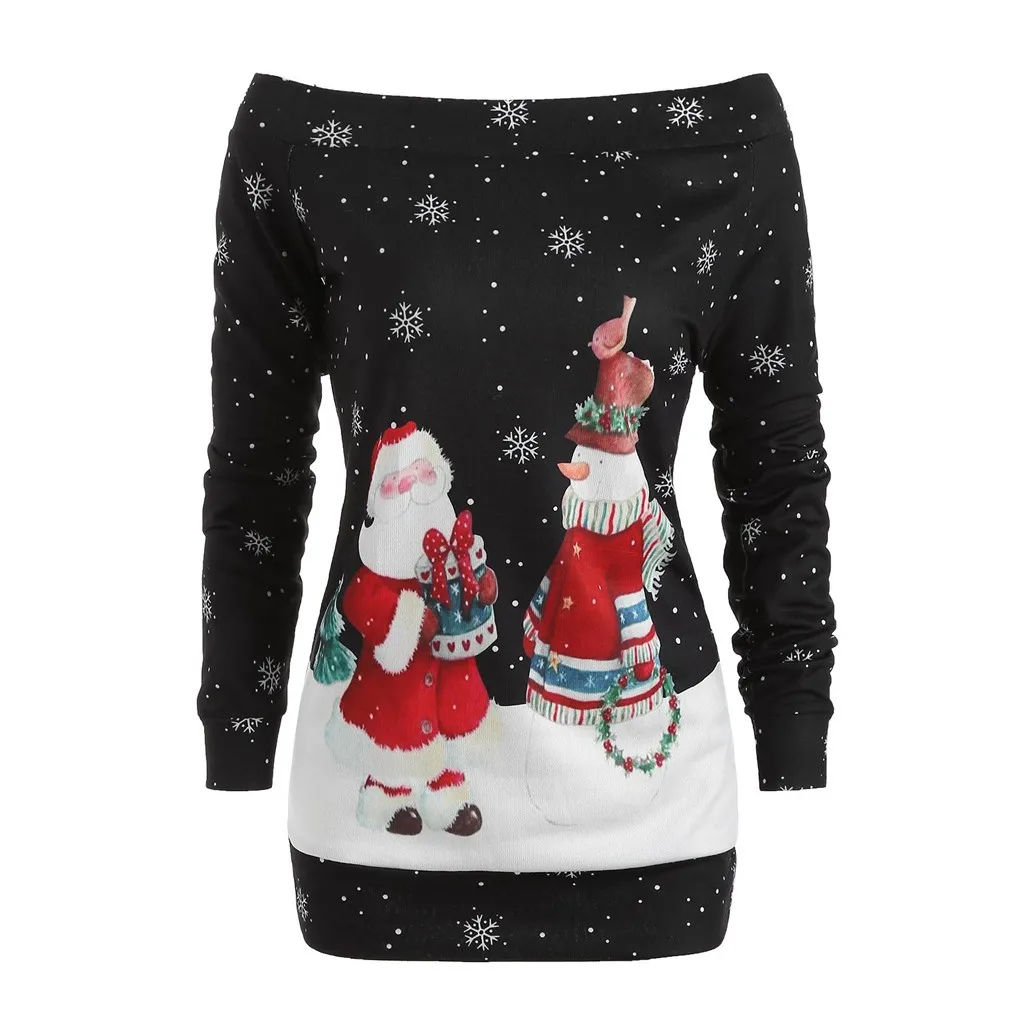 Женская Рождественская Толстовка 1950s красный женский пуловер с открытыми