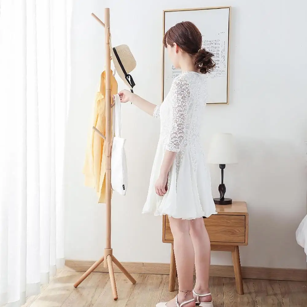 Вертикальная напольная вешалка для одежды креативная домашняя мебель