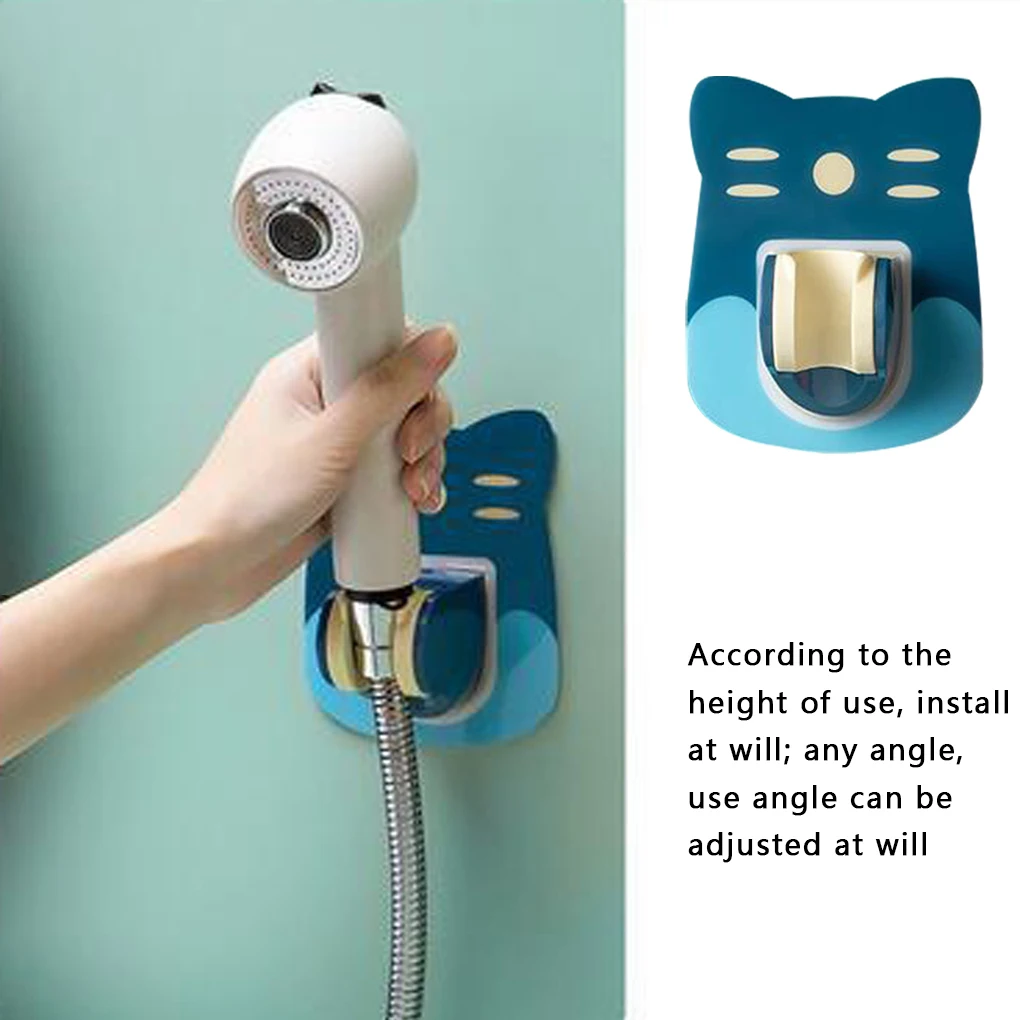 

Shower Bracket Self-Adhesive Wall-Mounted Shower Rack Holder Multifunction Bathroom Spray Universal Adjustment Tools Accessories