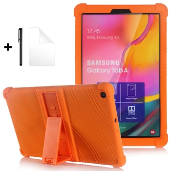 

For Samsung Galaxy Tab A 10.1 2019 T510 8.0 11 S7 Plus 12.4 S6 Lite 10.4 P610 S5E 10.5 T720 Kids Case Shockproof Silicone Cover