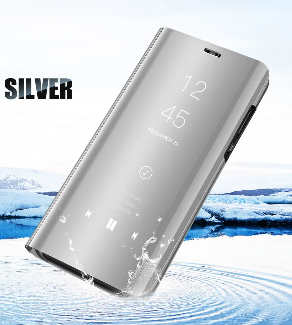 Silver 360 Полный чехол умный флип-чехол для huawei P30 P20 P10 mate 20 Lite защитный чехол для телефона для huawei P10 Plus P20 P30 Pro чехол s - Цвет: Silver