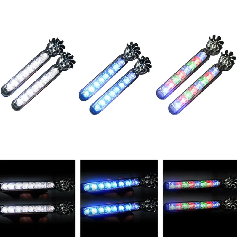 2pc LED Wind Powered Daytime Running Lights Auto Accessories for Ford Focus Kuga Fiesta Ecosport Mondeo Escape Explorer Edge | Автомобили