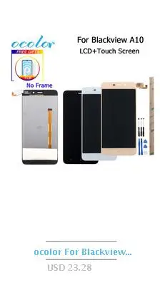 Ocolor для BlackView A10 сенсорный экран панель для BlackView A10 Передний сенсорный экран стекло дигитайзер панель объектив сенсор с инструментами