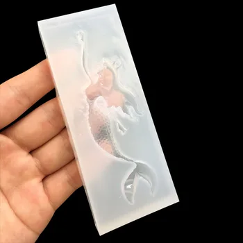 

UV Resin Liquid Silicone Mold Cartoon Mermaid Resin Art Molds for DIY Accessories Pendant Charms Making Jewelry Supplies Tools