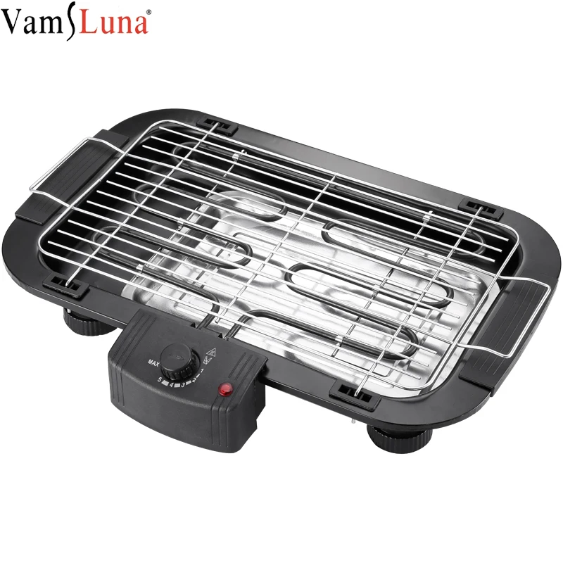 2000w Electric Smokeless Grill Griddle Baking Pan Indoor Bbq