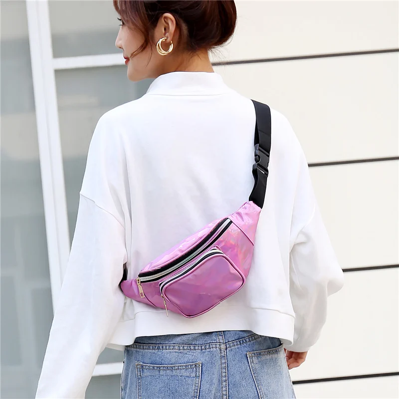 Женская многофункциональная сумка-мессенджер на плечо для девушек, модная повседневная однотонная водонепроницаемая сумка на пояс для