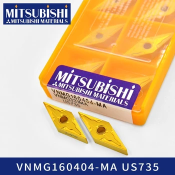 

Mitsubishi VNMG160404-MA US735 100% original carbide inserts for lathe cutter turning tool holder boring bar cnc stainless steel