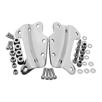 

1 Pair 4-Point Docking Hardware Kit for Touring Models 2009-2013(Silver)