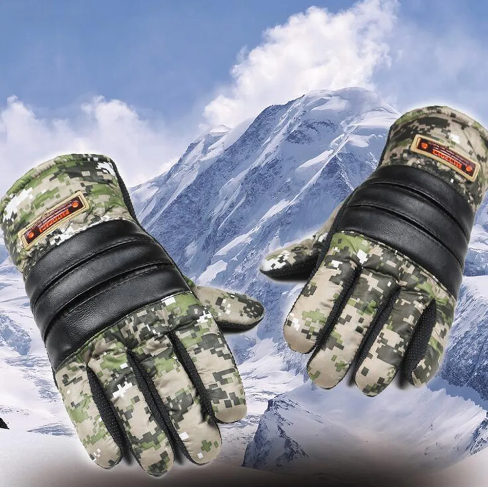 Winter‘s Gloves Camouflage Outdoor Sports Mitten Keep Warm Riding Cycling Thickening Tactical Driving Glove Guantes Handschoenen