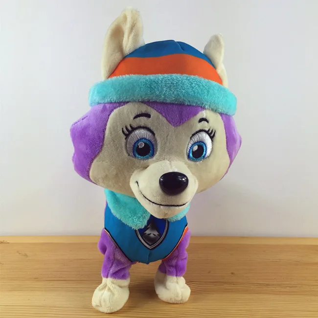 Paw patrol 25-30 см Голосовое управление Интерактивная собака Электронная ходьба щенок с голосовым управлением умный питомец может ходить и лаять - Цвет: winter Russian