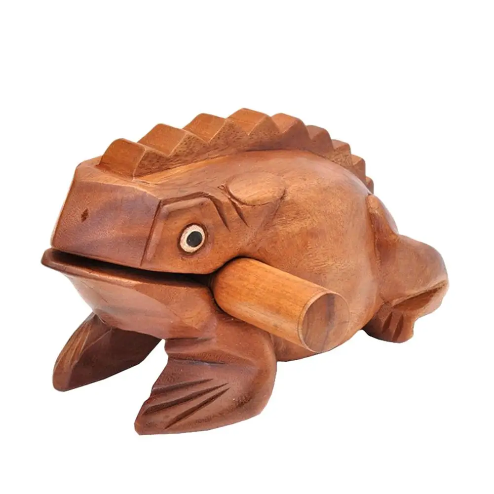 

Thailand Frog Feng Shui Lucky Craft Wooden Frogs Home Office Decoration Art Figurines Miniatures Decoration Accessories