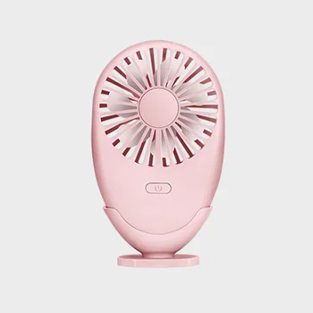 

Mute Mini LED Light Gift Cooling With Stand Home Natural Handheld Summer USB Fan Rechargeable Desktop Speed Adjustable ABS