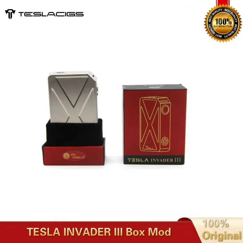 Электронная сигарета Tesla Invader 3 коробка мод 240 Вт Питание от двух аккумуляторов 18650 VS Tesla Invader 4X VV Vape Mods