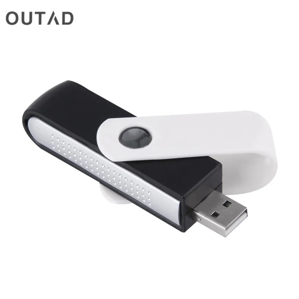 OUTAD Portable Anion Air Purifier Negative Ion USB Rechargeable mini Negative Ion Generator The Air Clean DC 5V