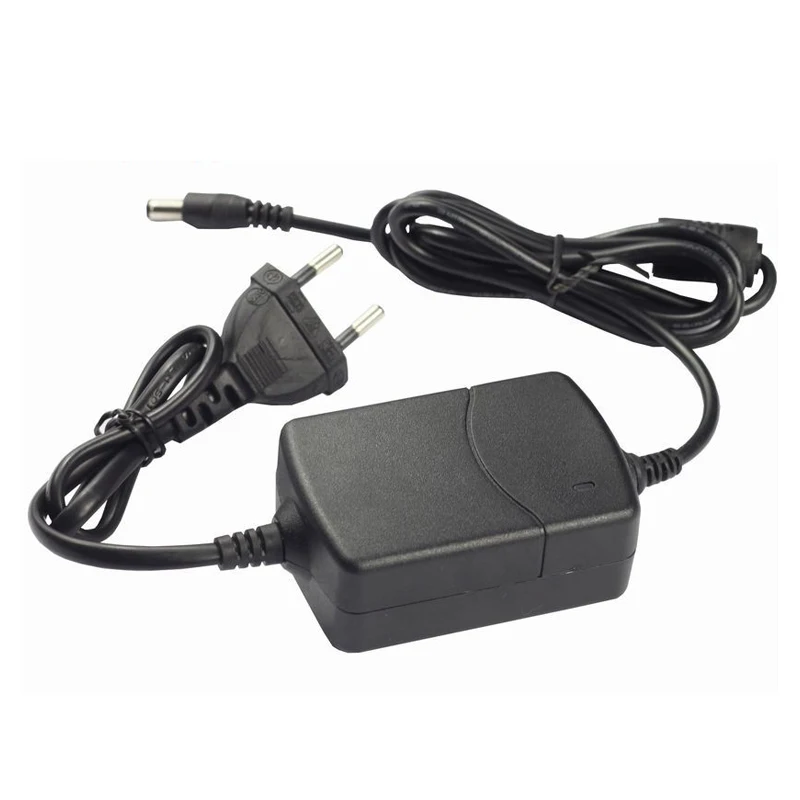 12V 2A EU Plug двойной кабель AC DC адаптер AC100-240V к DC 12V два провода питания зарядное устройство 5,5 мм x 2,1-2,5 мм для светодиодный полосы/CCTV