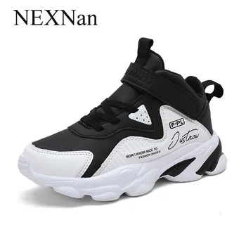 

NEXNan Winter Kids Sneakers For Children Casual Shoes Boys Sneakers Girls Shoes Cotton Fabric Basketball Sport sapato infantil