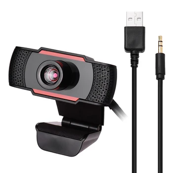 

1080P 30FPS Web Camera Auto Focus HD Webcam PC Camera USB Webcam Built-in Microphone USB/3.5mm Port for Work Study at Home