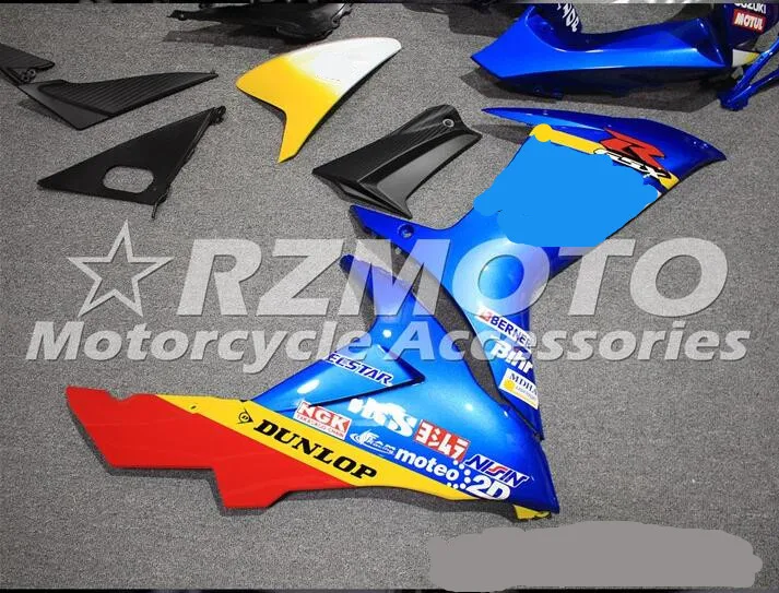ACE наборы ABS впрыски обтекатели комплект подходит для SUZUKI GSX-R600 GSX-R750 L1 L3 2011 2013 синий красный A89