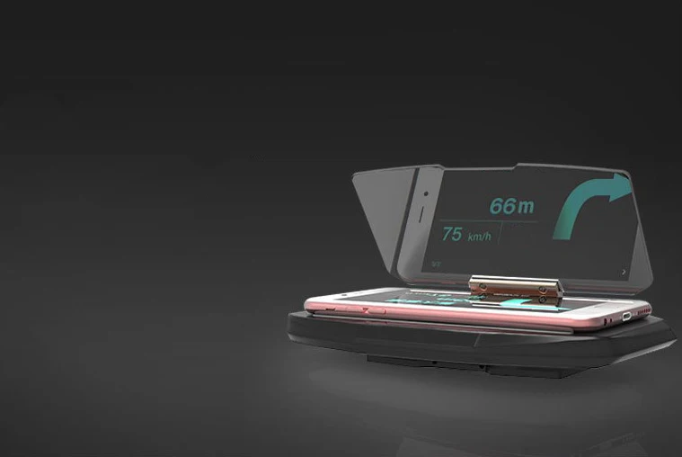 HUD Дисплей автомобильный HUD навигация мобильный телефон проектор gps навигация Проектор Телефон держатель для samsung huawei
