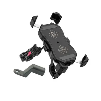 

Motorcycle Mobile Phone Mount Holder Stand with QC3.0 Quick Charge USB Charger