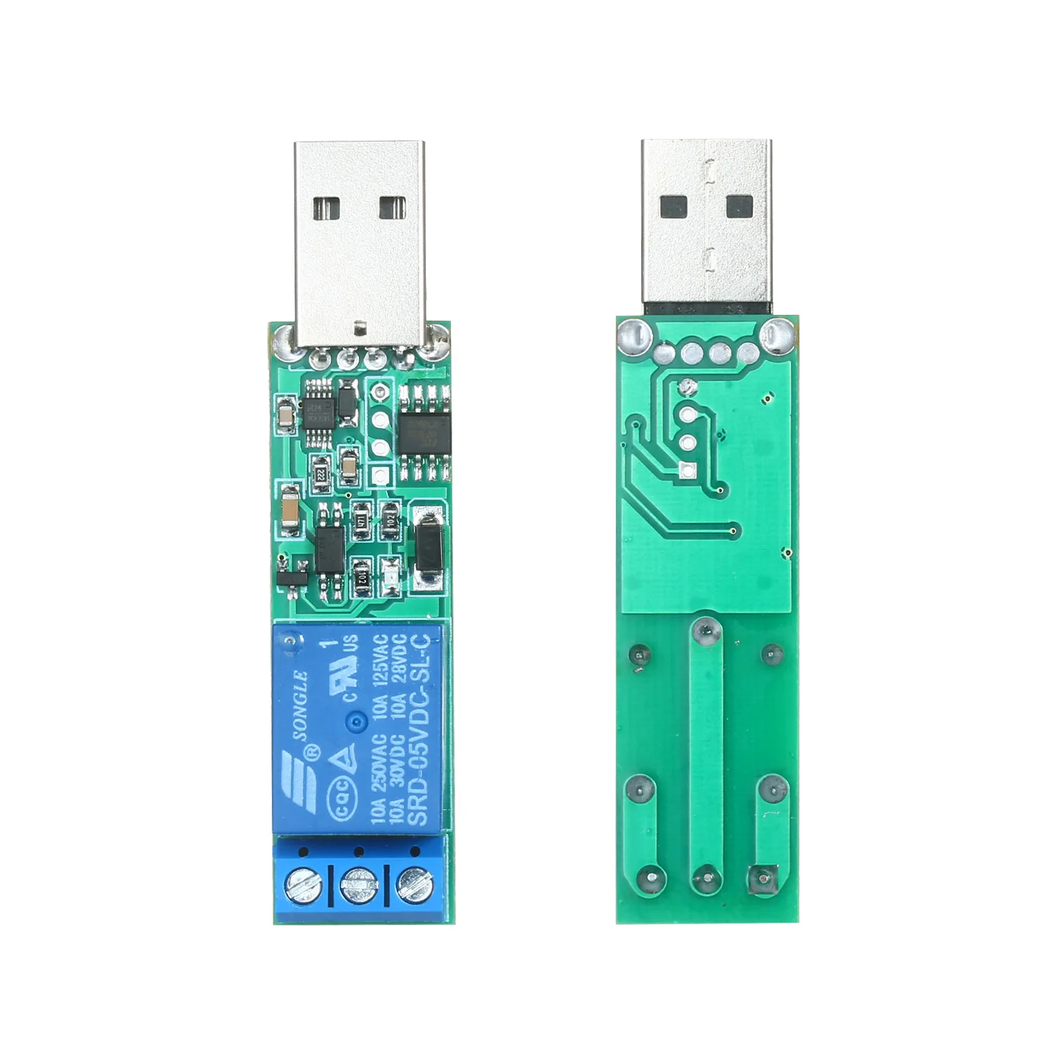Модуль реле управления последовательным портом USB печатная плата с чипом CH340E