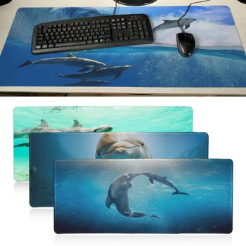 

Top Quality Dolphins under the sea gamer play mats animal Mousepad Design Pattern Computer Mousemat Gaming Mouse Pad