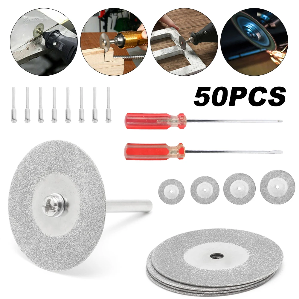 

50PCS Mini HSS Saw Blade 25mm 22mm 18mm 16mm Cutting Wheel for Power Tool Circular Saw Blade Grinding Saw Circular Cutting