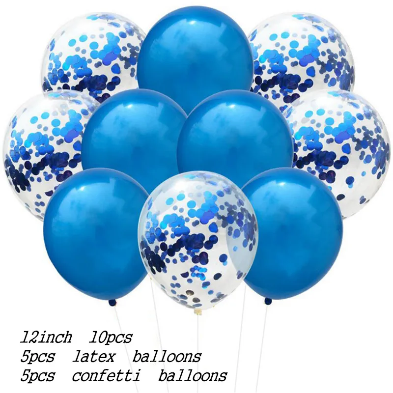 10 шт. 12 дюймов металлический цветной латексный шар конфетти надувной воздушный шар для дня рождения свадьбы Поставки гарантия качества