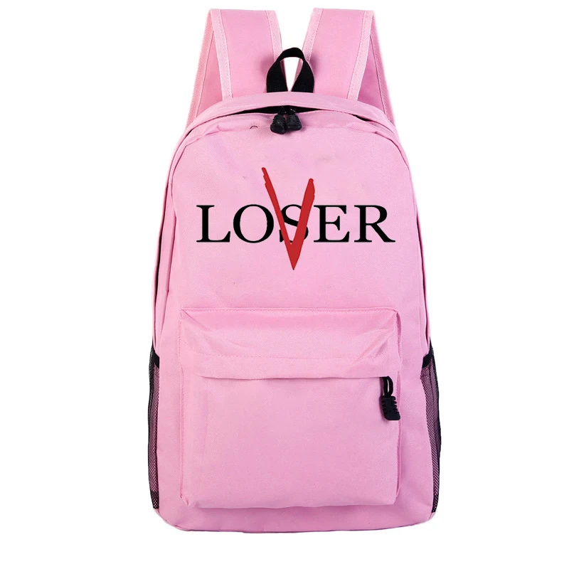 Розовый школьный рюкзак с принтом Loser Lover женские школьные сумки для девочек