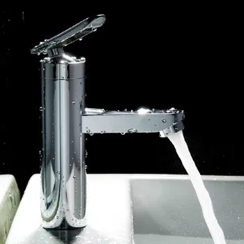 

New Wash Basin Faucet Two Hole Single Handle Hot&Cold Mixer Water Taps Bathroom Kitchen Wash Faucet