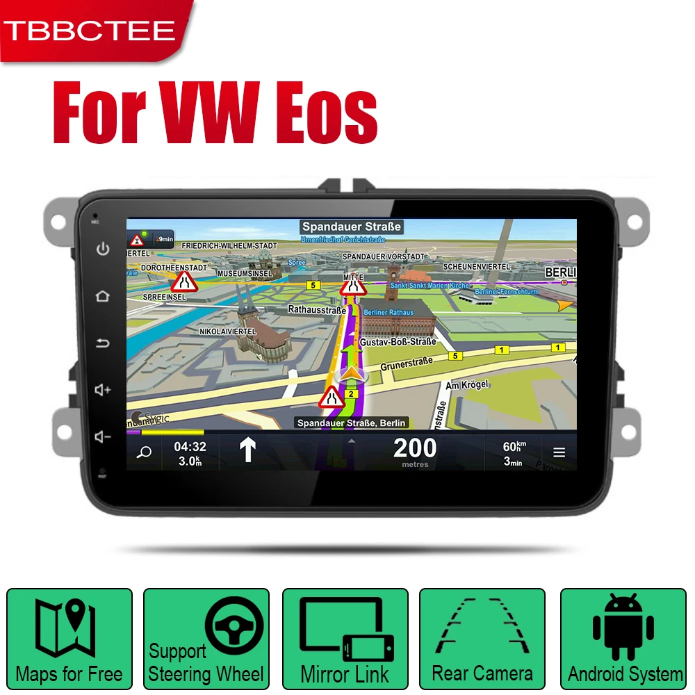 TBBCTEE Android 2 Din Авто радио для Volkwasgen VW Eos 2006 ~ 2015 автомобильный мультимедийный плеер gps