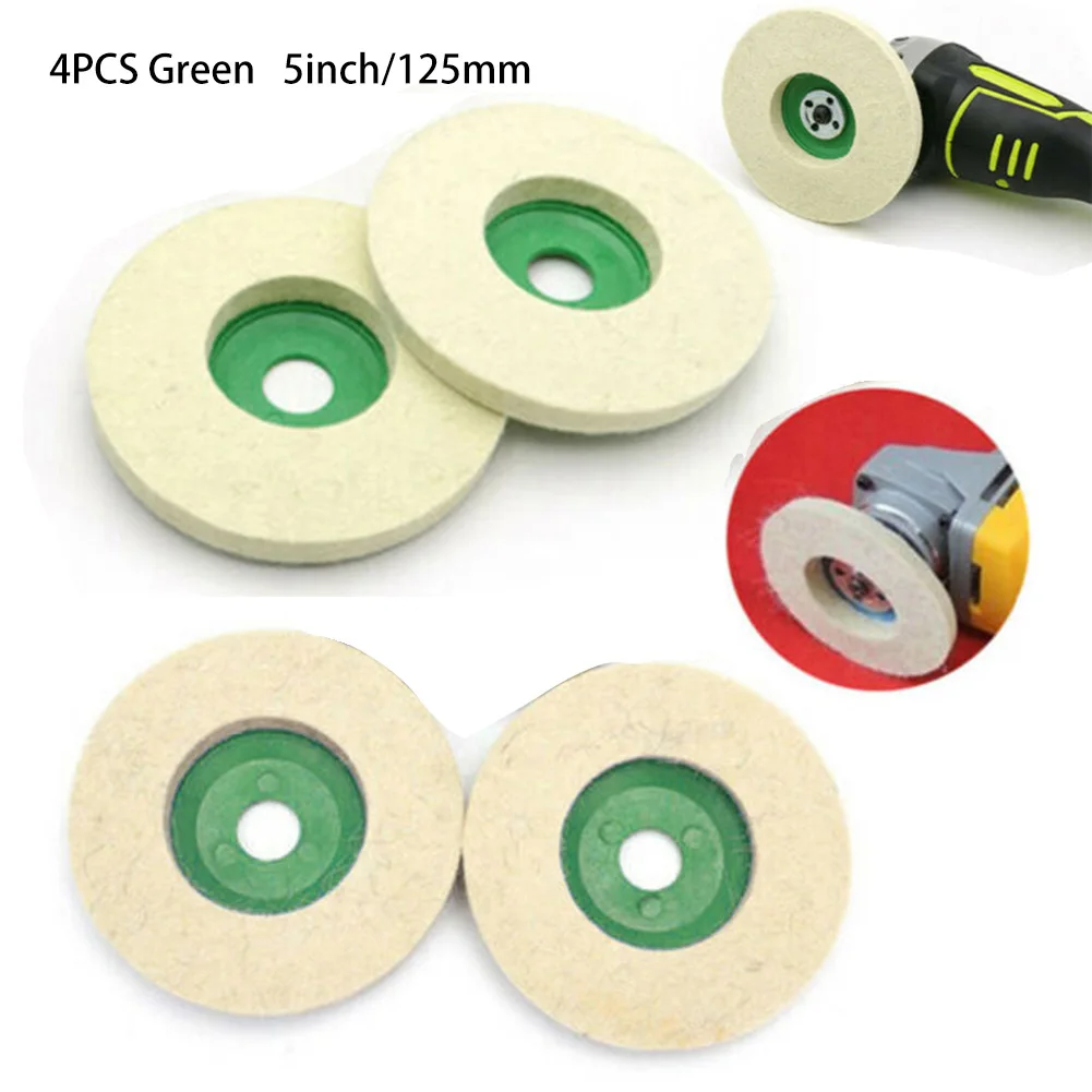 cheap!!!- 2/4/6/10PCS 100/125mm Polishing Wheels Grinding Disc Angle
Grinder Accessories Angle Grinder WheelFelt Polishing Disc Polisher