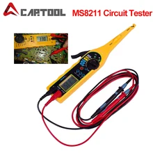 Auto auto Power Elektrische Circuit-Tester MS8211 0-380V Automotive Multimeter Lampe Auto Reparatur Werkzeug Mit Lcd-bildschirm display