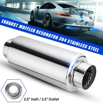 

Universal 2.5 Inlet 2.5 Outlet Car Muffler Exhaust Tip Tail Pipe Rear Tube Angle Cut Outlet Nozzle