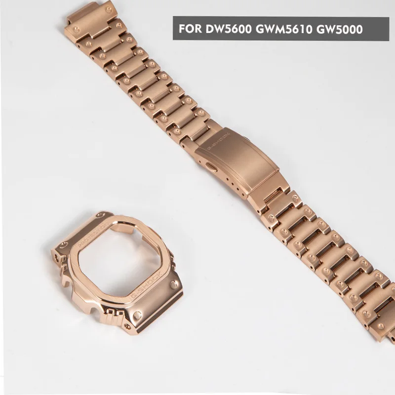 Чехол для часов DW5600 из нержавеющей стали 316L чехол металлический ремешок