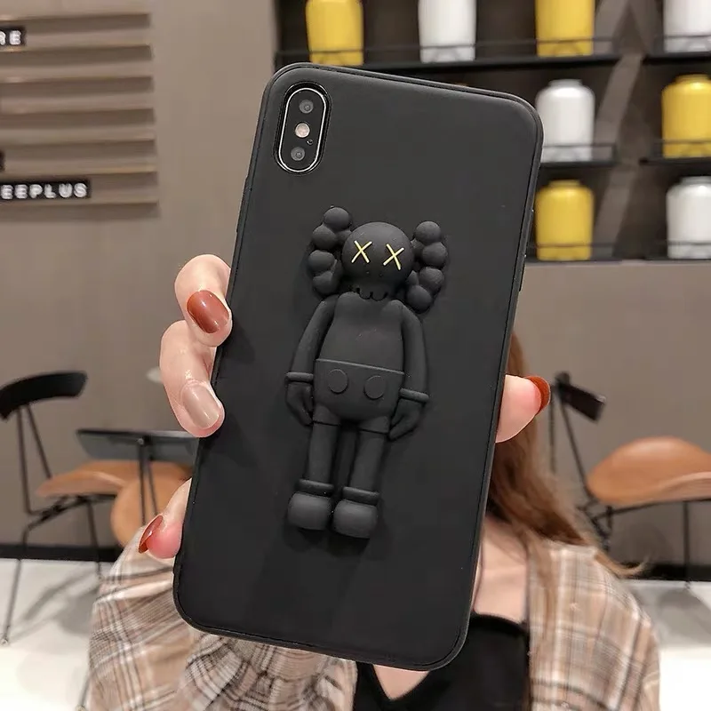 Для iphone 11 Pro Max 11Pro Роскошный бренд 3D силиконовая кукла игрушка мягкий чехол для iphone 6 6S 7 8 plus X XS чехол для Max XR