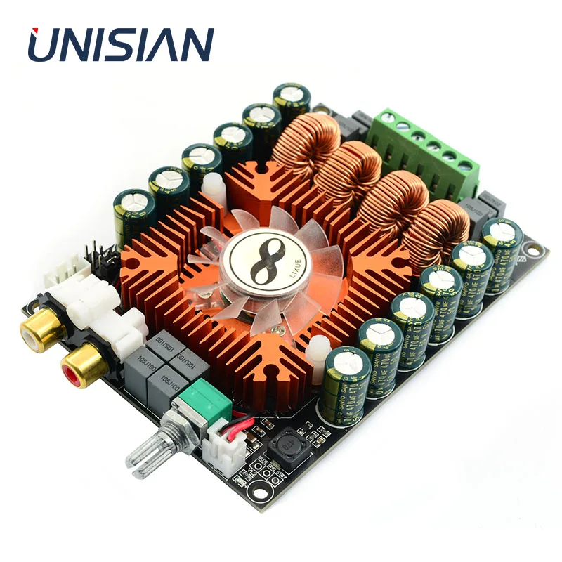 UNISIAN TDA7498E Класс D аудио 2,0 канальный усилитель плата высокой мощности Hifi BTL моно 220 Вт усилители для домашних звуковых систем
