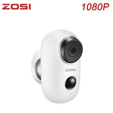 ZOSI, 1080 P, без проводов, перезаряжаемая батарея, IP, Wifi камера, для улицы, в помещении, непогоды, IP65, CCTV, камера безопасности, широкий обзор