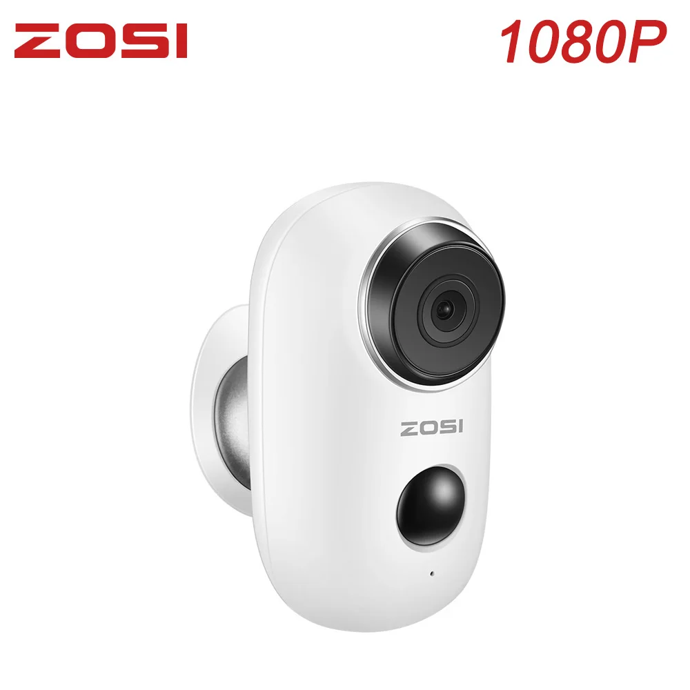 

ZOSI 1080P Wire-Free Rechargeable Battery IP Wifi Camera Outdoor Indoor Weatherproof IP65 CCTV Security Camera Wide View