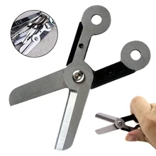 Практичные мини карманные ножницы из нержавеющей стали пружинный болт кольцо для ключей Ortment наружные безопасные ножницы инструменты 60 мм* 30 мм