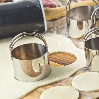 

Stainless Steel Baking Tool Set Professional Quality Biscuit Tool Dessert Cutting Flour Making Cutters Pastry Set Mold Powd X3O0