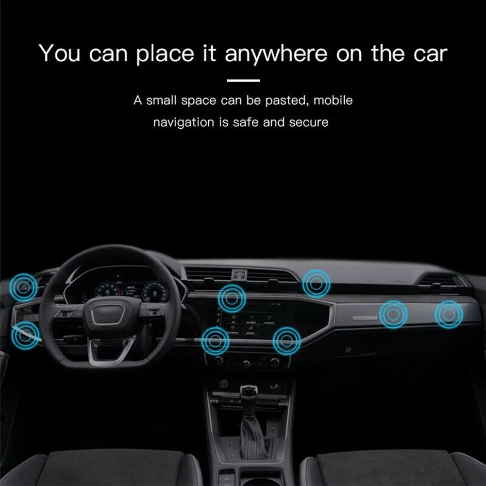 Self Adhesive Flexible Easy Install Traceless Smooth Removable Portable Car Outlet Phone Holder Saving Space Anti Slip Magnetic