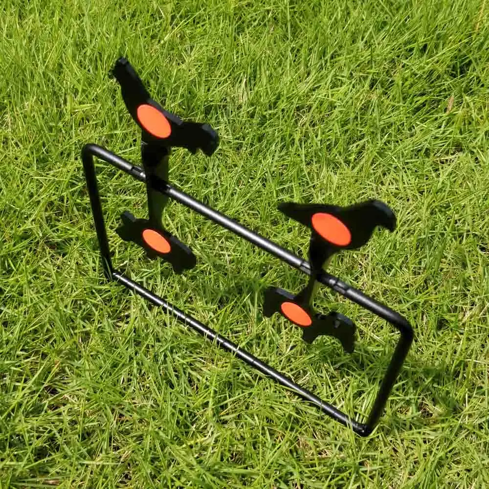 Metal spinner target caliber .177 air rifle pistol animals pattern self reset Plinking