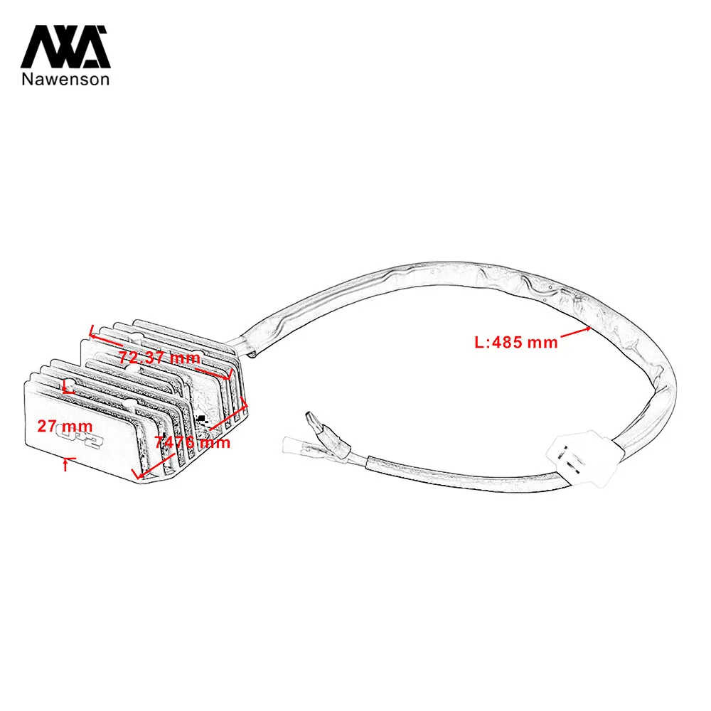 Для Honda 31600-KR3-980, CA125 Rebel 125 1995-2000, CMX250C Rebel MC13B MC32A регулятор напряжения выпрямителя мотоцикла скутер