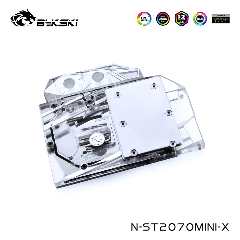 Bykski GPU Water Block Use For ZOTAC GeForce RTX 2070-8GD6 MINI OC Cooling RGB/RBW Light N-ST2070MINI-X | Компьютеры и офис